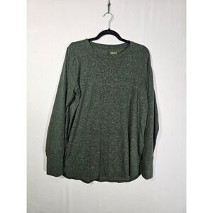 Athleisure Tek Gear On-the-Go Long Sleeve Top Womens Large Green